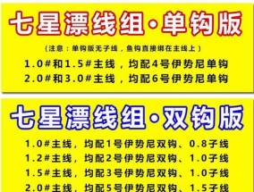 传统钓线组与浮漂的搭配技巧（钓鱼达人分享的经验，轻松掌握关键诀窍）