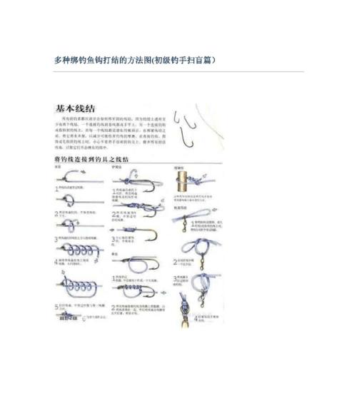 绑鱼钩的最快方法和技巧（轻松学会绑鱼钩，提高钓鱼效率）  第1张